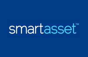 SmartAssets logo on a royal blue background
